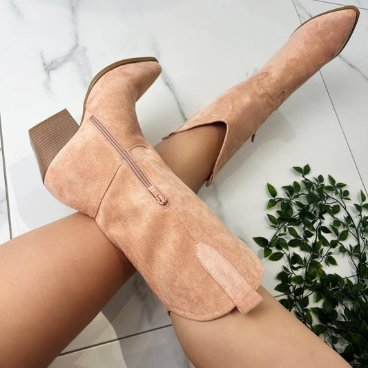 Paloma Peach Pink Cowboy Boots