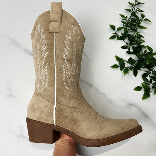 Lucy Light Brown Cowboy Boots