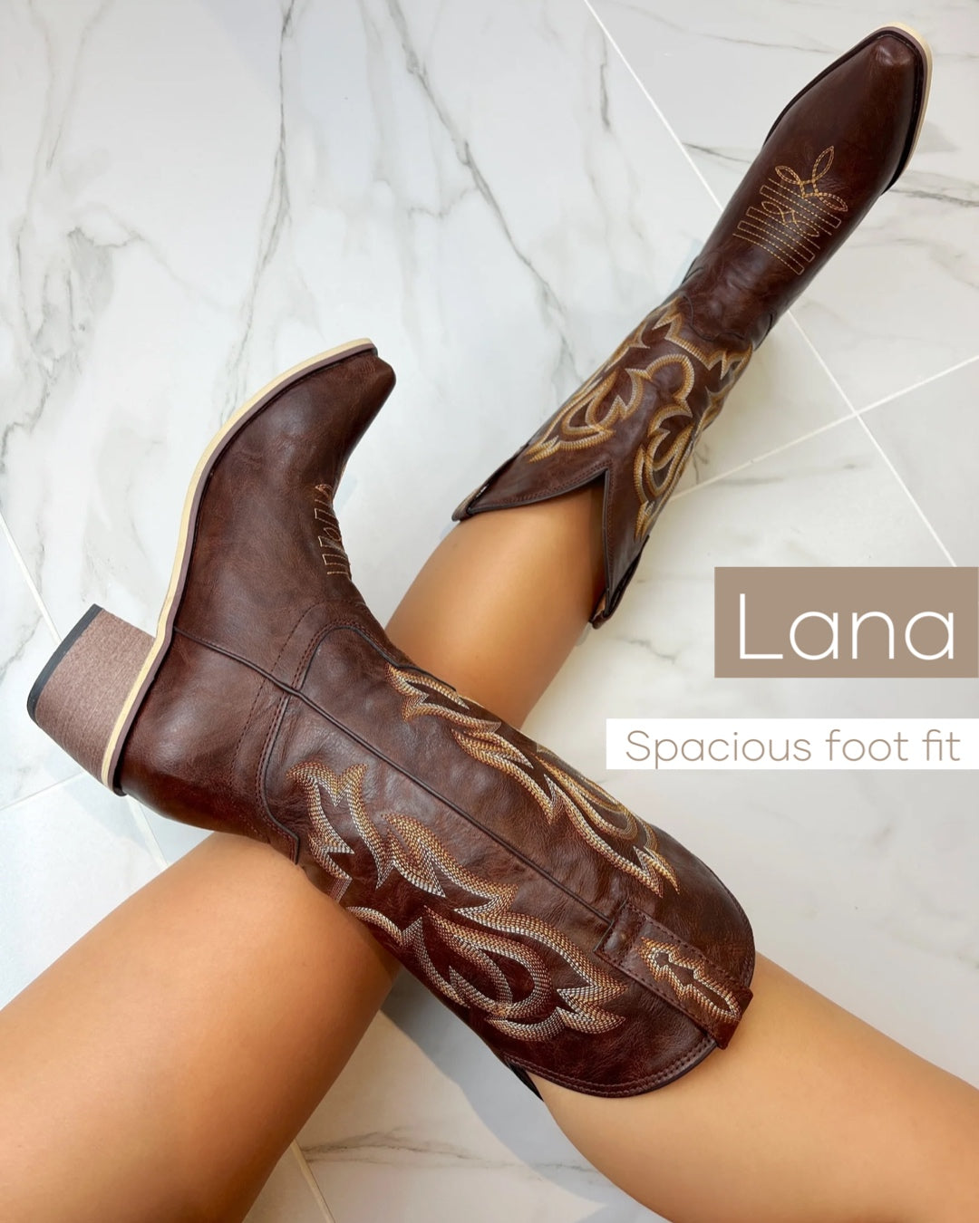 Cowboy Boots Sock Boots Knee Knee High Boots Slim Calf Country